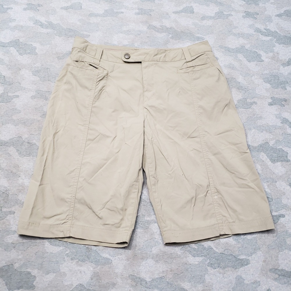 Royal Robbins Shorts Womens 10 Green Pockets Outdoors Hiking Camp Trail Travel